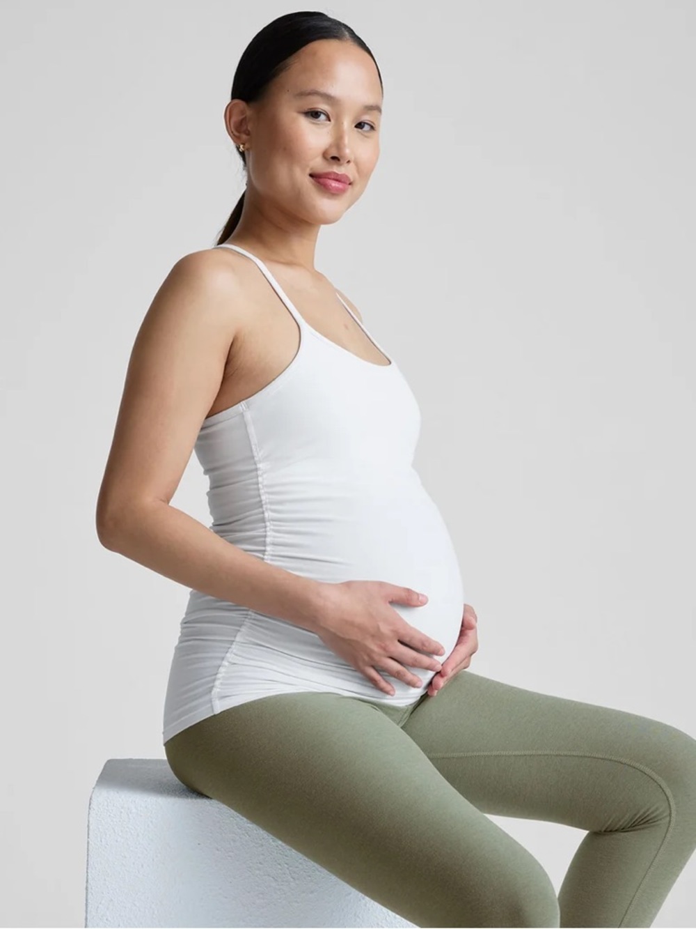 Beyond Yoga Beyond the Bump Spacedye Maternity Racerback Tank Size Large